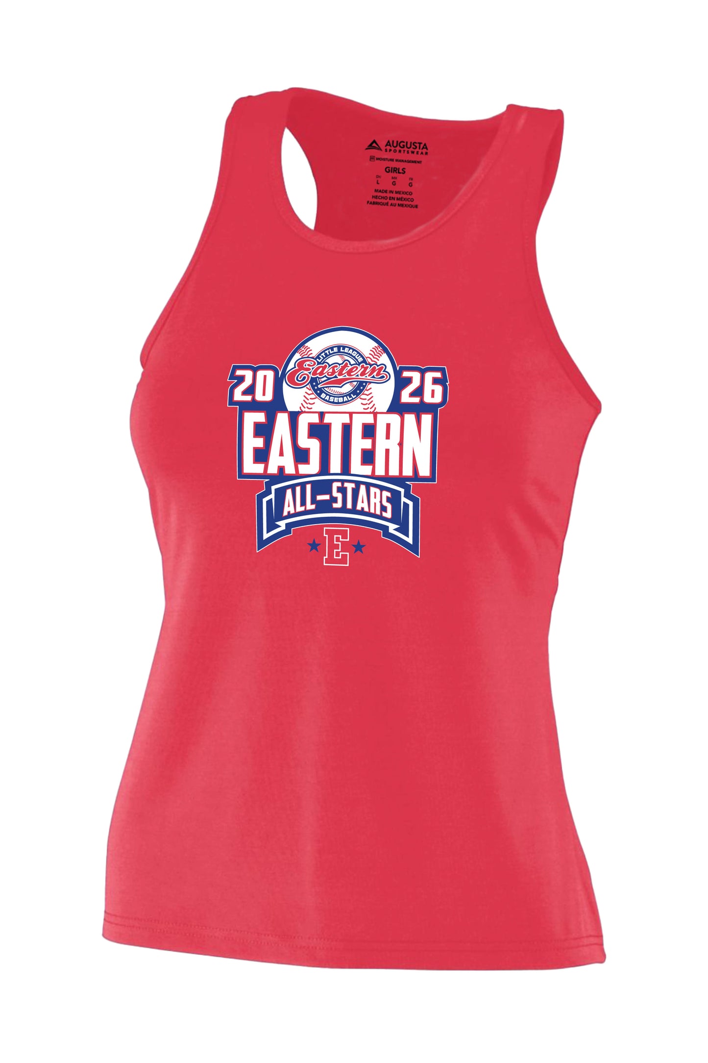 2026 All-Stars - Augusta Performance Tank - Ladies & Girls - Red