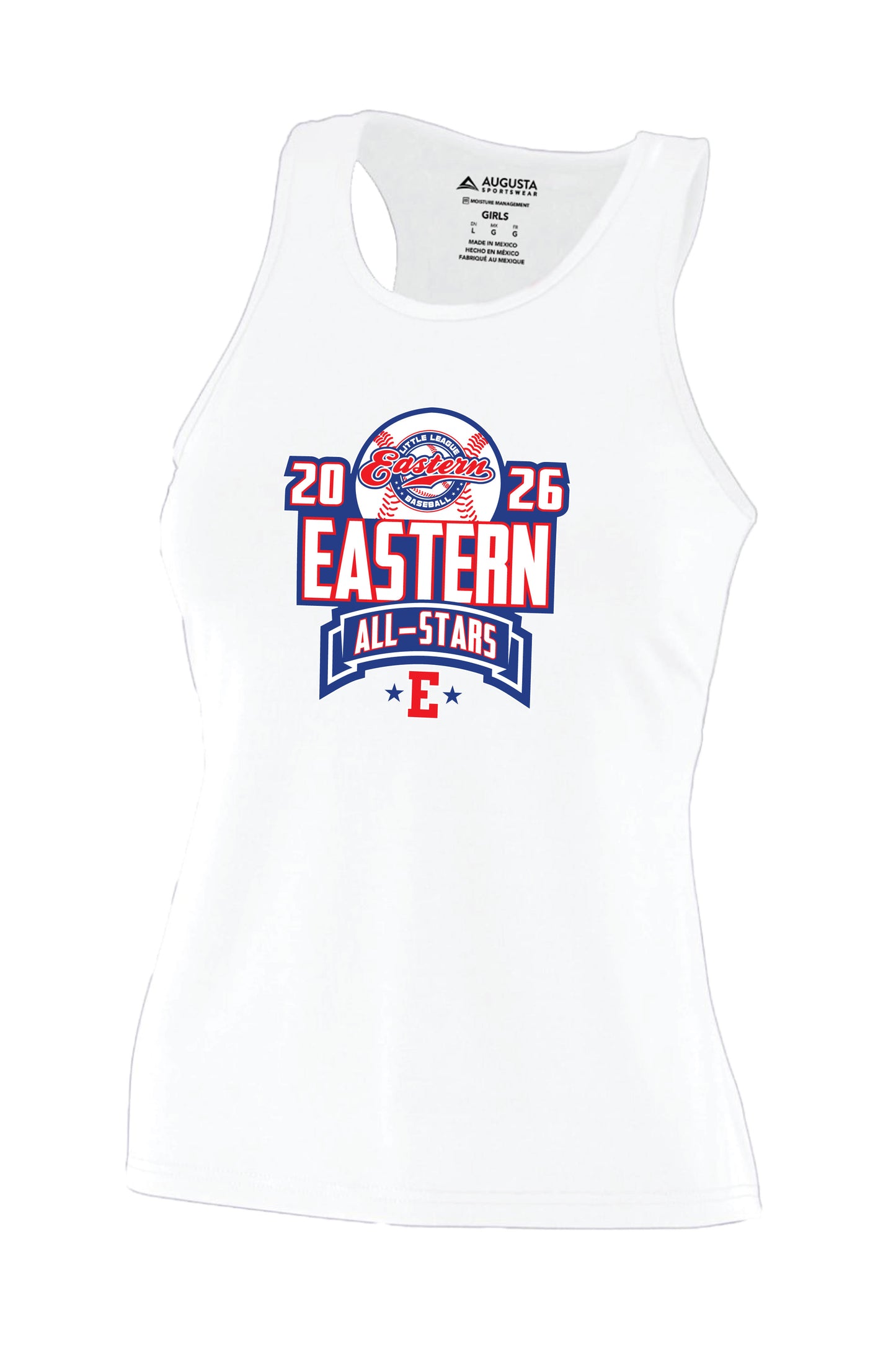 2026 All-Stars - Augusta Performance Tank - Ladies & Girls - White
