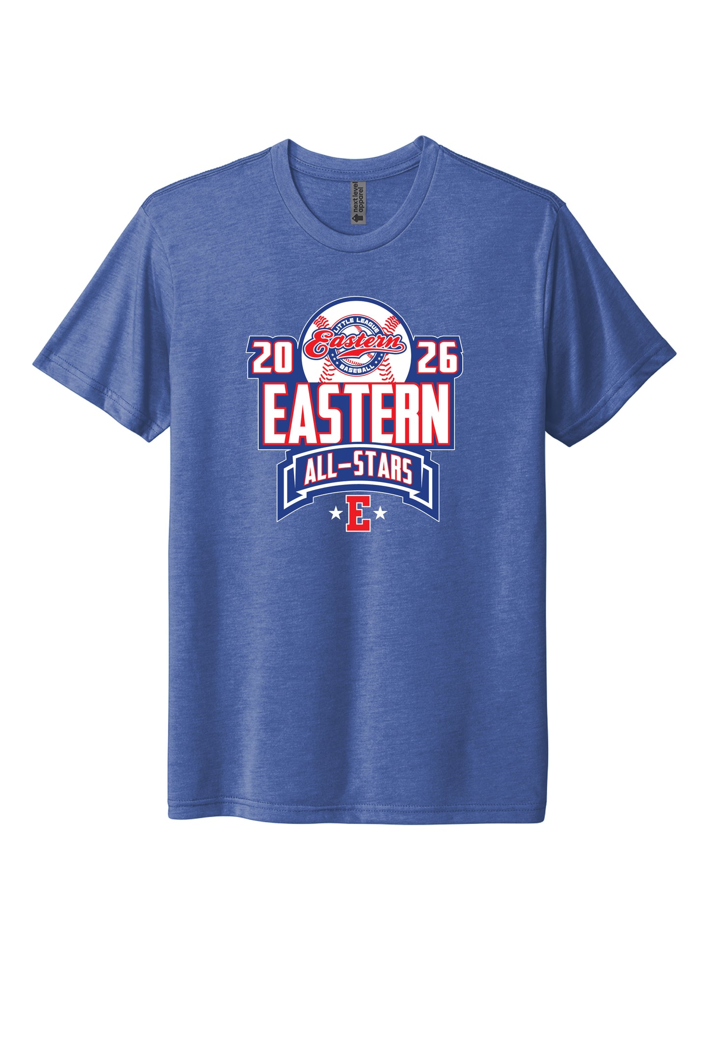 2026 All-Stars - Next Level Tri Blend Tee - Youth and Adult - Vintage Royal