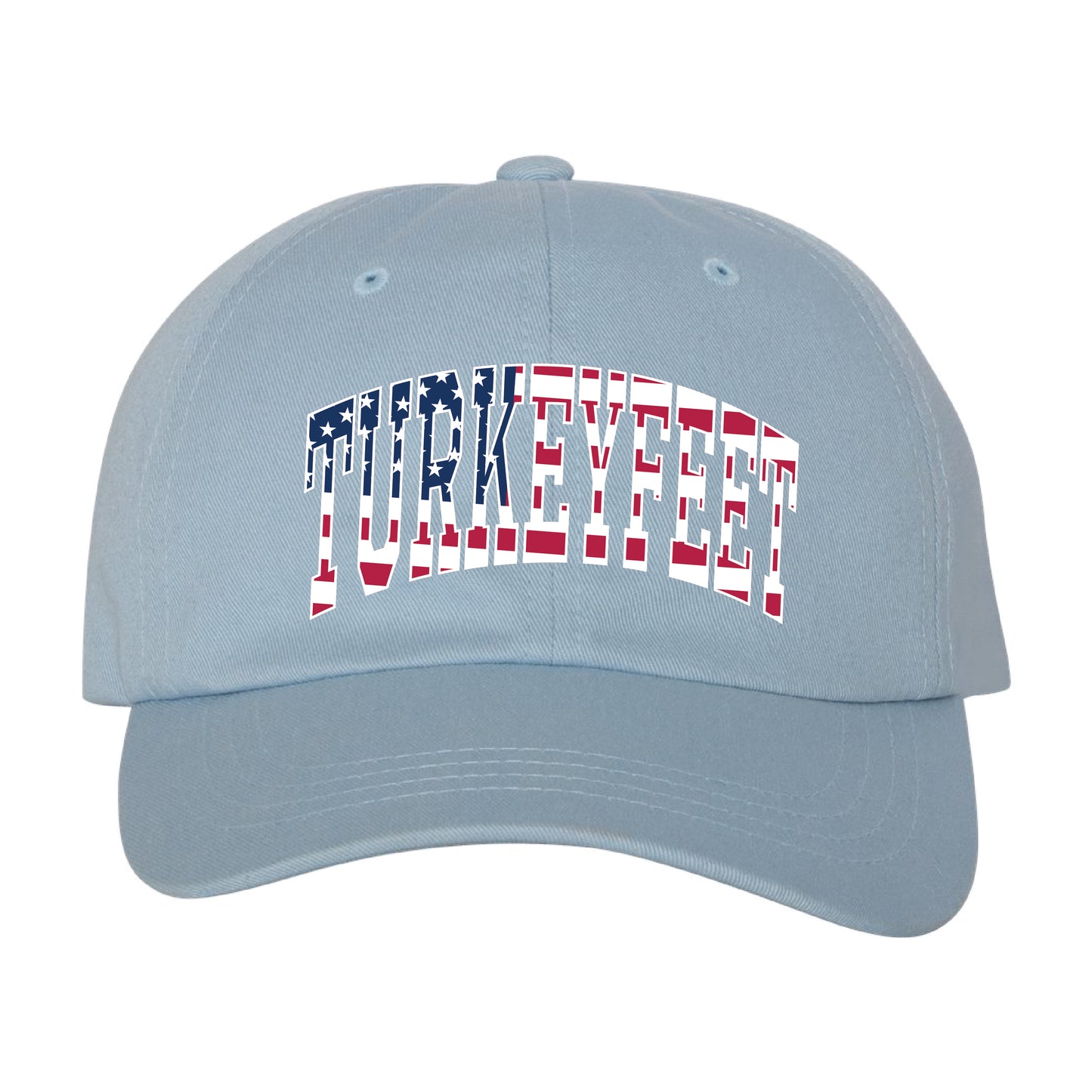 Turkeyfeet Block Flag - YP Classics - Classic Dad Hat - Light Blue