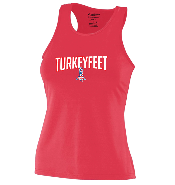 Turkeyfeet 26 - Augusta Performance Tank - Ladies & Girls - Red