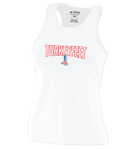 Turkeyfeet 26 - Augusta Performance Tank - Ladies & Girls - White
