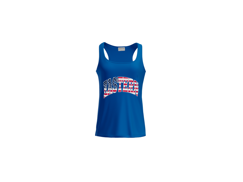 Eastern Block Flag - Augusta Performance Tank - Ladies & Girls - Royal