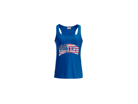 Eastern Block Flag - Augusta Performance Tank - Ladies & Girls - Royal