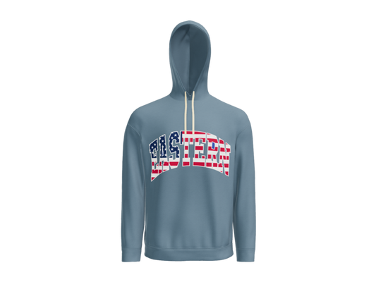 Eastern Block Flag - Comfort Colors Hoodie Sweatshirt - Blue Jean - Youth & Adult