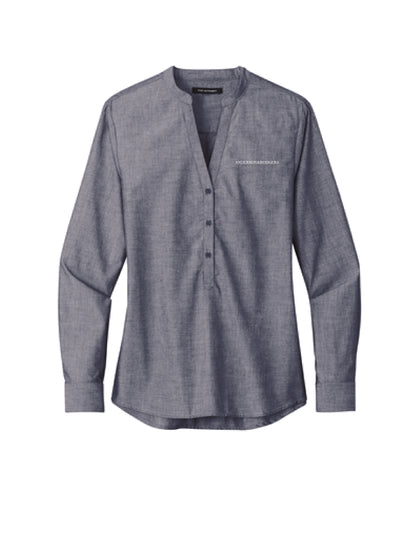 Port Authority® Ladies Long Sleeve Chambray Easy Care Shirt