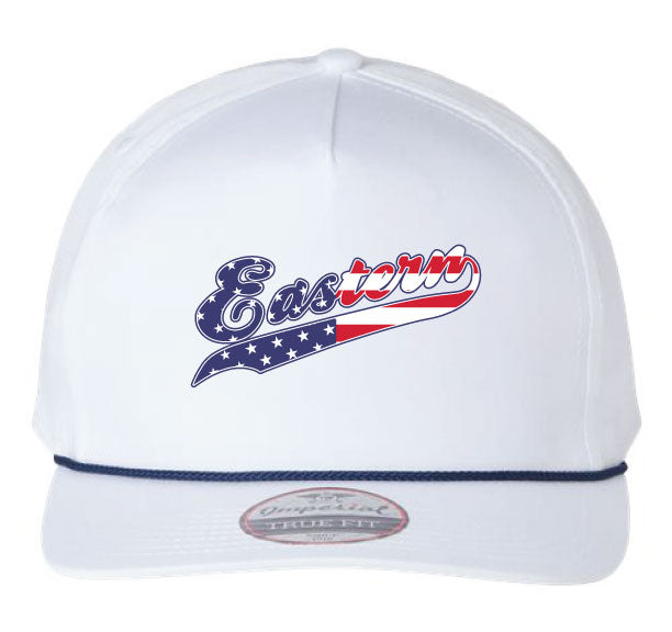 Eastern Flag Script - Imperial - The Barnes Cap - White