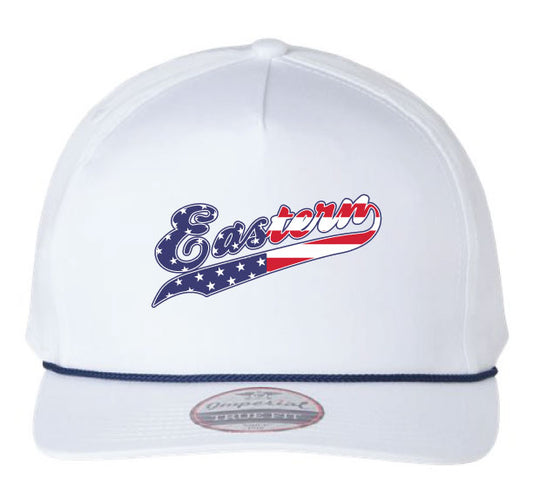 Eastern Flag Script - Imperial - The Barnes Cap - White