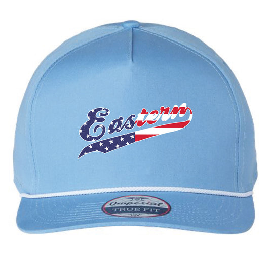 Eastern Flag Script - Imperial - The Barnes Cap - Light Blue