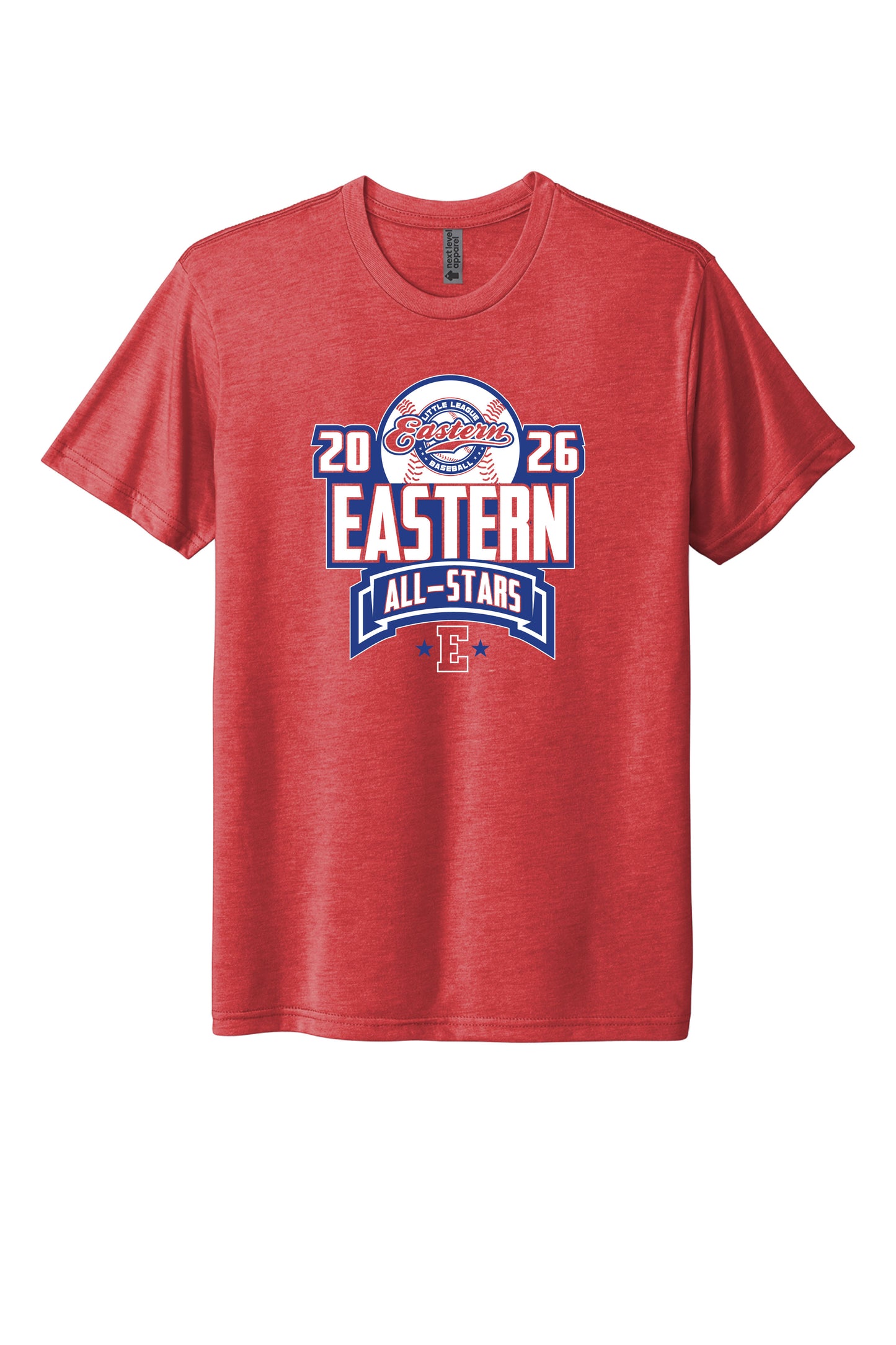 2026 All-Stars - Next Level Tri Blend Tee - Youth and Adult - Vintage Red
