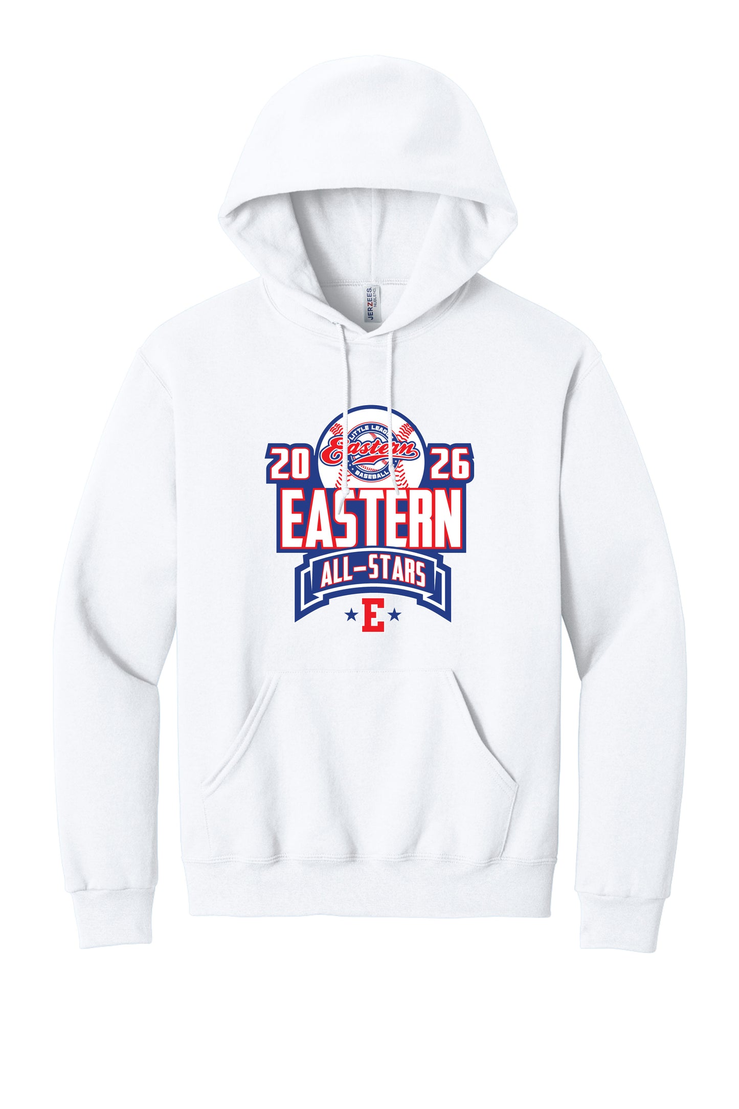 2026 All-Stars - Jerzees Hoodie - White - Youth & Adult