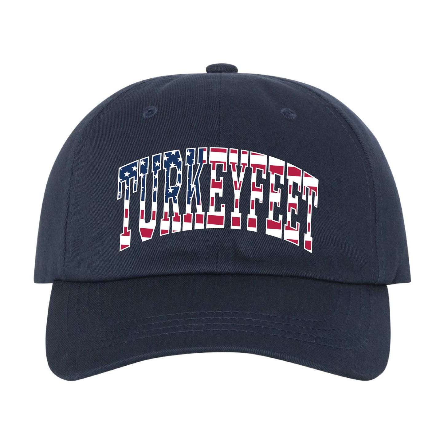Turkeyfeet Block Flag - YP Classics - Classic Dad Hat - Navy