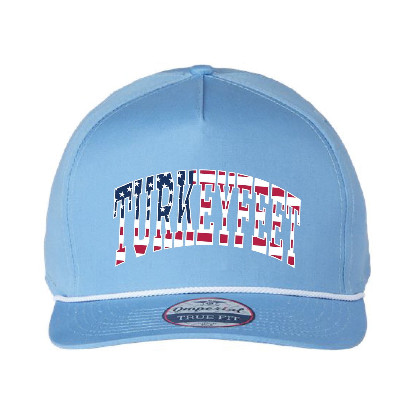 Turkeyfeet Block Flag - Imperial - The Barnes Cap - Light Blue