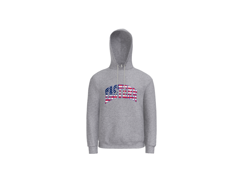 Eastern Block Flag - Jerzees Hoodie - Athletic Grey - Youth & Adult