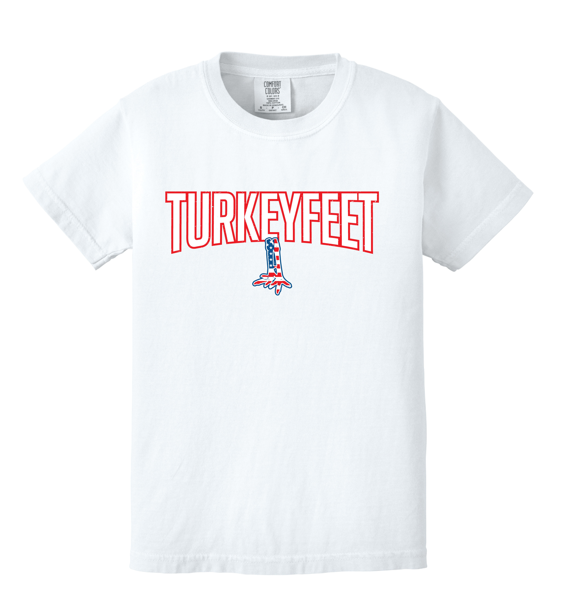 Turkeyfeet 26 - Comfort Colors Short Sleeve T-Shirt - White - Youth and Adult