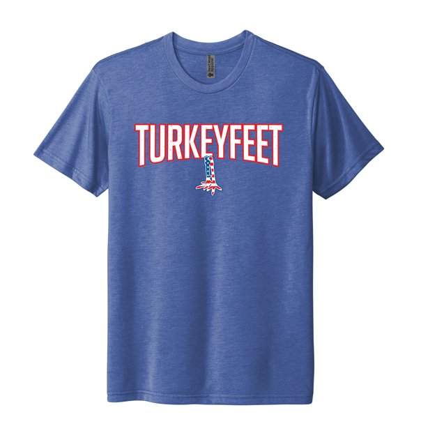 Turkeyfeet 26 - Next Level Tri Blend Tee - Youth and Adult - Vintage Royal