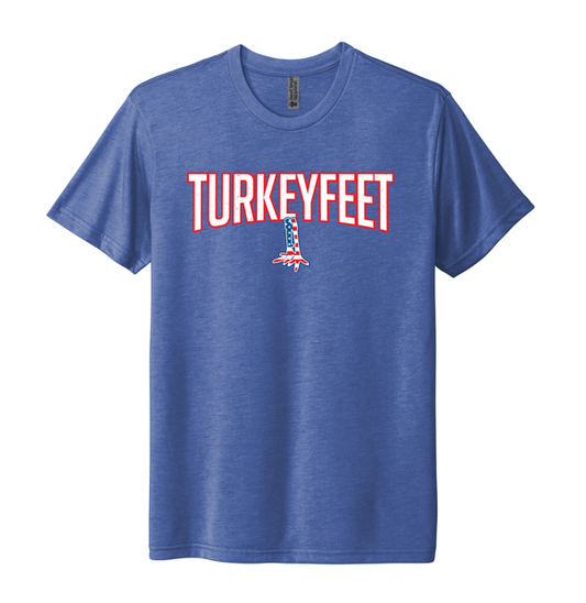 Turkeyfeet 26 - Next Level Tri Blend Tee - Youth and Adult - Vintage Royal