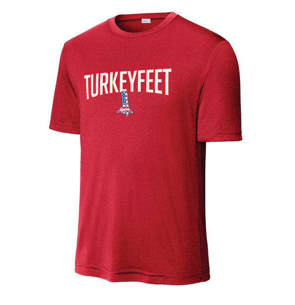 Turkeyfeet 26 - Sport Tek Dry Fit T-Shirt - Red - Youth and Adult