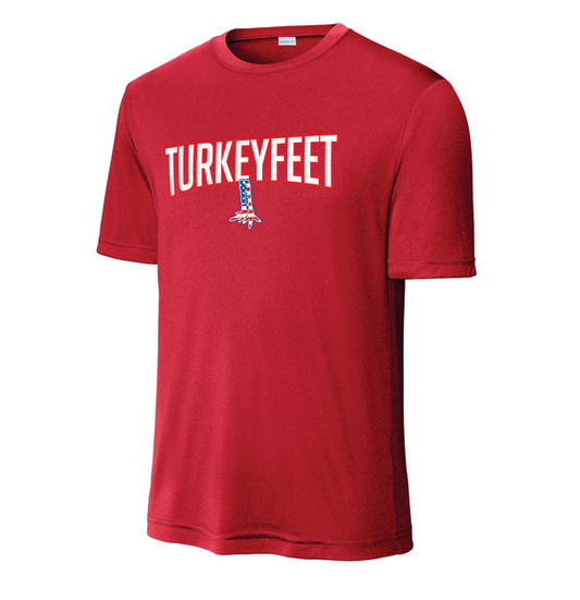 Turkeyfeet 26 - Sport Tek Dry Fit T-Shirt - Red - Youth and Adult