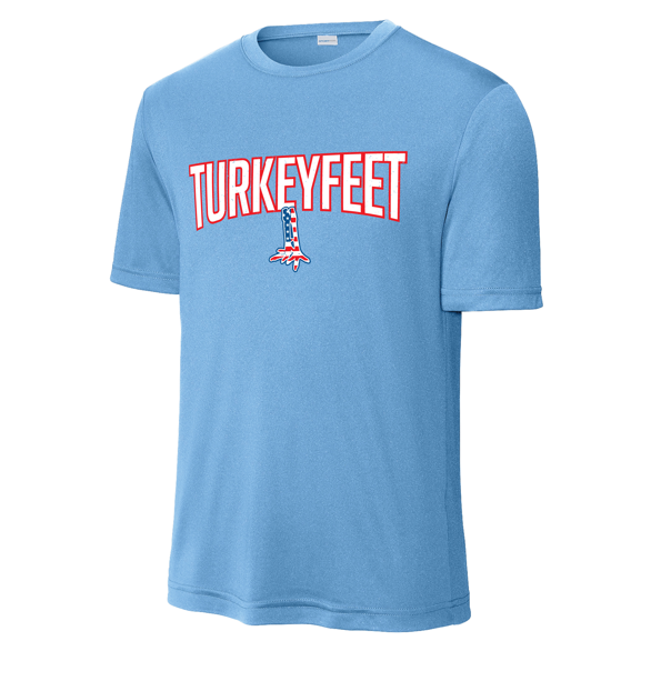 Turkeyfeet 26 - Sport Tek Dry Fit T-Shirt - Light Blue - Youth and Adult