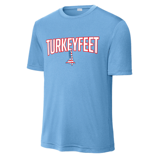Turkeyfeet 26 - Sport Tek Dry Fit T-Shirt - Light Blue - Youth and Adult