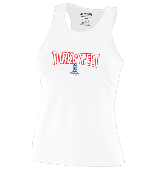 Turkeyfeet 26 - Augusta Performance Tank - Ladies & Girls - White