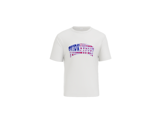 Turkeyfeet Block Flag - Sport Tek Dry Fit T-shirt - White - Youth and Adult