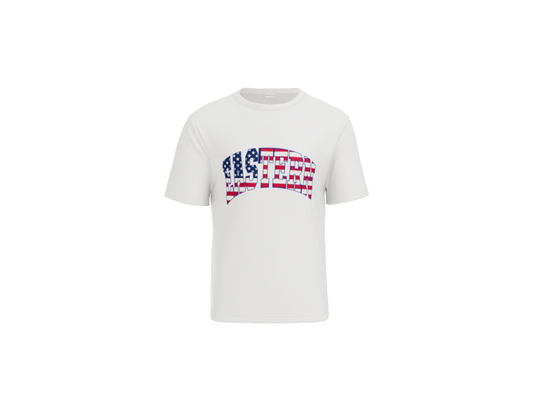 Eastern Block Flag - Sport Tek Dry Fit T-shirt - White - Youth and Adult